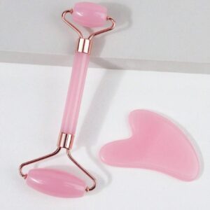 ست ماساژ رزینی دو سر و Gua Sha از برند Basic Living