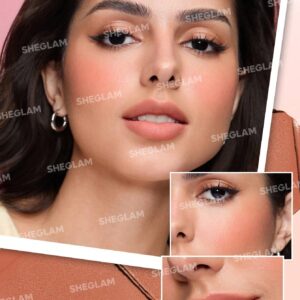رژلب و رژگونه 3 طبقه شیگلم مدل Apricot Dream