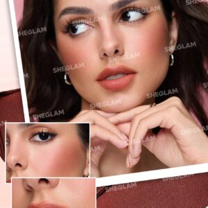 رژلب و رژگونه 3 طبقه شیگلم مدل Apricot Dream