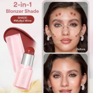 رژگونه استیکی شیگلم مدل کره ای Buttery Bliss Blush Stick رنگ Chestnut Flush