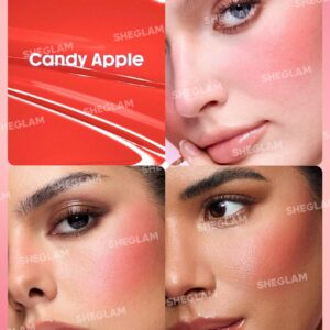 رژگونه مایع شیگلم مدل Color Bloom رنگ Candy Apple