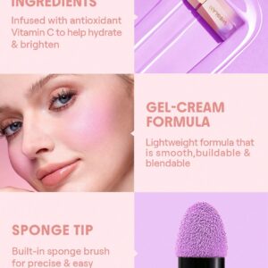 رژگونه مایع شیگلم مدل Color Bloom رنگ Lilac Dream