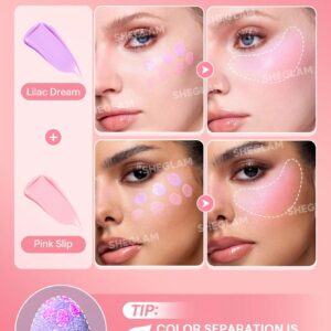 رژگونه مایع شیگلم مدل Color Bloom رنگ Pink Slip