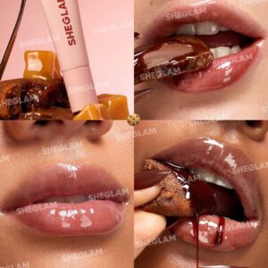 لیپ گلاس آبرسان شیگلم مدل Crystal Glaze رنگ Cocoa Cookie