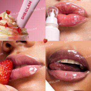 لیپ گلاس آبرسان شیگلم مدل Crystal Glaze رنگ Strawberry Milk