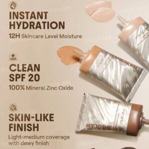 تستر تینت پوست کرمپودری شیگلم رنگ Light Medium