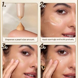 تستر تینت پوست کرمپودری شیگلم رنگ Light Medium