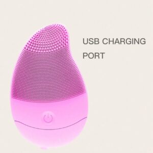 دستگاه پاکسازی صورت سیلیکونی برقی با کابل شارژ مدل Electric Silicone Cleansing Instrument