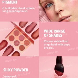 پالت رژگونه Floral شیگلم رنگ Blushing Bouquet