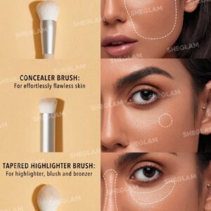 ست براش سه عددی صورت شیگلم به همراه کیف Glam