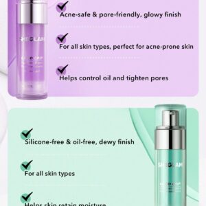 پرایمر بنفش شیگلم مدل Good Grip Primer Blueberry+AHA