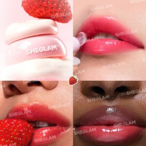 لیپ گلاس جیبی آبرسان شیگلم مدل Jelly Pocket Lip Jam رنگ Strawberry Splash