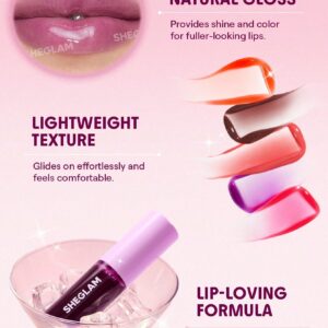 تینت لب روغنی شیگلم مدل Tinted Lip Oil رنگ Baby Steps
