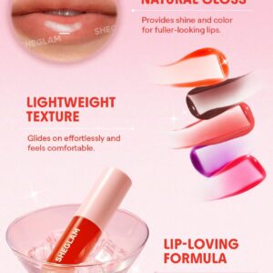 تینت لب روغنی شیگلم مدل Tinted Lip Oil رنگ Stay True