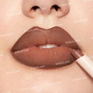 خط لب و رژ لب دو سر شیگلم رنگ Deep Caramel