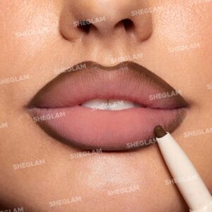 خط لب و رژ لب دو سر شیگلم رنگ Deep Caramel