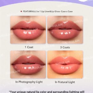 لیپ گلاس و خط لب شیگلم مدل Lip Rules رنگ By The Book