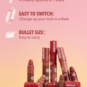 MEGA LIP STACKS BROWN BROWNIE STACK 4 رژلب شیگلم مدل Mega 4 طبقه رنگ Brown Brownie Stack