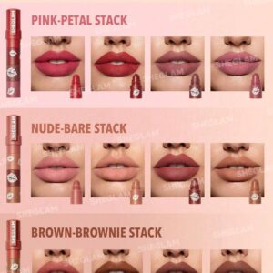 رژلب شیگلم مدل مگا 4طبقه رنگ Brown Brownie Stack