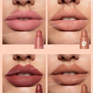 رژلب شیگلم مدل 4 طبقه رنگ Nude Bare Stack