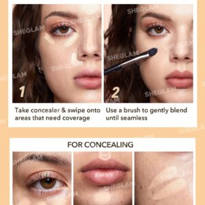 کانسیلر کرمی کاسه ای شیگلم مدل Rapid Retouch رنگ Warm Vanilla