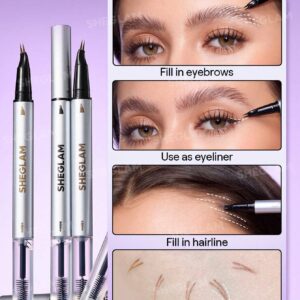 قلم حالت دهنده طبیعی ابرو دو سر شیگلم مدل Real Flow رنگ Auburn