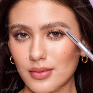 قلم حالت دهنده طبیعی ابرو دو سر شیگلم مدل Real Flow رنگ Taupe