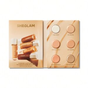 تستر کرم پودر و هایلایتر مایع گلو میکسر شیگلم sunburst glow mixer رنگ Light