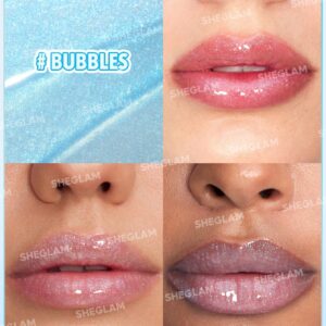 لیپ گلاس شاین دار شیگلم مدل دختران قدرتمند Powerpuff Girls رنگ Bubbles