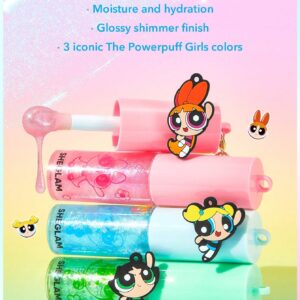لیپ گلاس شاین دار شیگلم مدل دختران قدرتمند Powerpuff Girls رنگ Bubbles