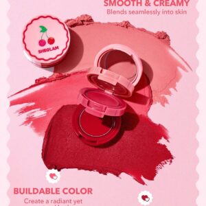 رژلب و رژگونه 3 طبقه شیگلم مدل Very Cherry