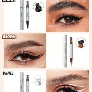 خط چشم شیگلم دو سر استمپ مدل Wing It رنگ سفید