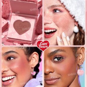 رژگونه پودری شیگلم مدل خرسی رنگ Tickled Pink