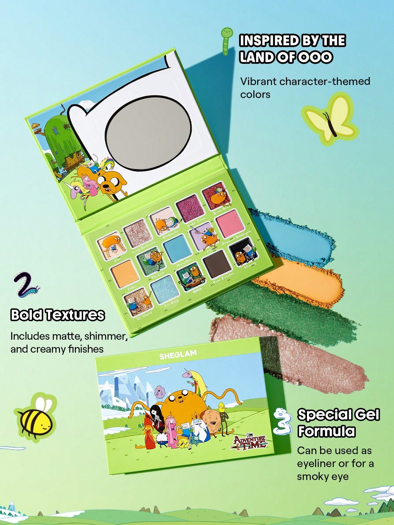 پالت سایه شیگلم Land Of Ooo از کالکشن وقت ماجراجویی Adven... 3 پالت سایه شیگلم Land Of Ooo از کالکشن وقت ماجراجویی Adven... - Image 3