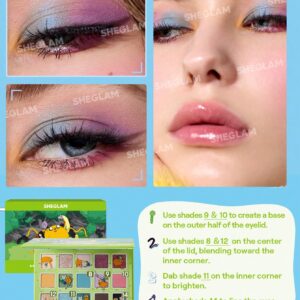 پالت سایه شیگلم Land Of Ooo از کالکشن وقت ماجراجویی Adven... 10 Adventure Time SHEGLAM Land Of Ooo Palette 5 پالت سایه شیگلم Land Of Ooo از کالکشن وقت ماجراجویی Adven...