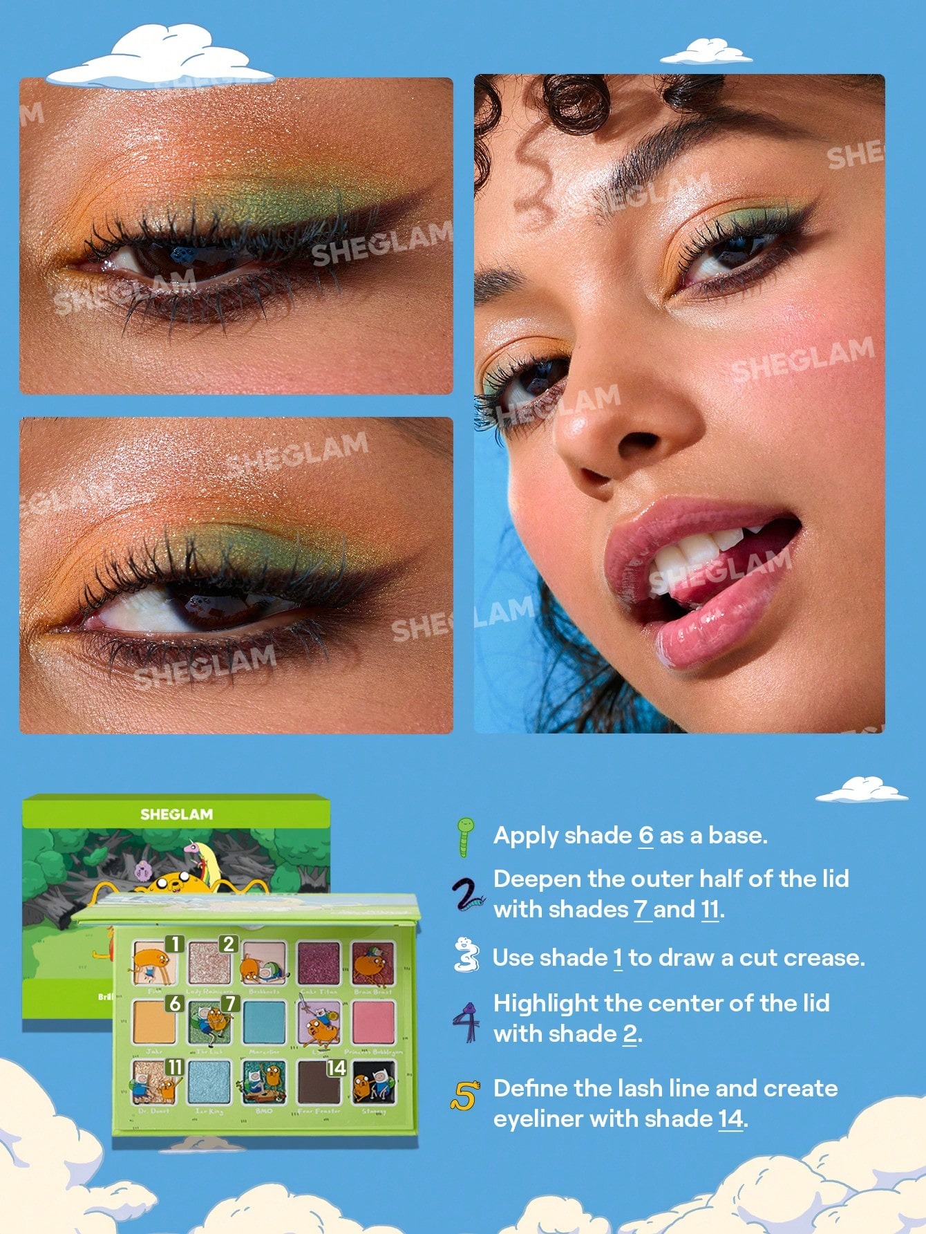 پالت سایه شیگلم Land Of Ooo از کالکشن وقت ماجراجویی Adven... 6 پالت سایه شیگلم Land Of Ooo از کالکشن وقت ماجراجویی Adven... - Image 6