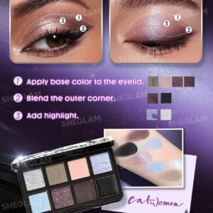 پالت سایه شیگلم Feline Fatale مدل زن گربه ای CATWOMAN - خ... 11 CATWOMAN SHEGLAM Feline Fatale Palette 5 پالت سایه شیگلم Feline Fatale مدل زن گربه ای CATWOMAN - خ...