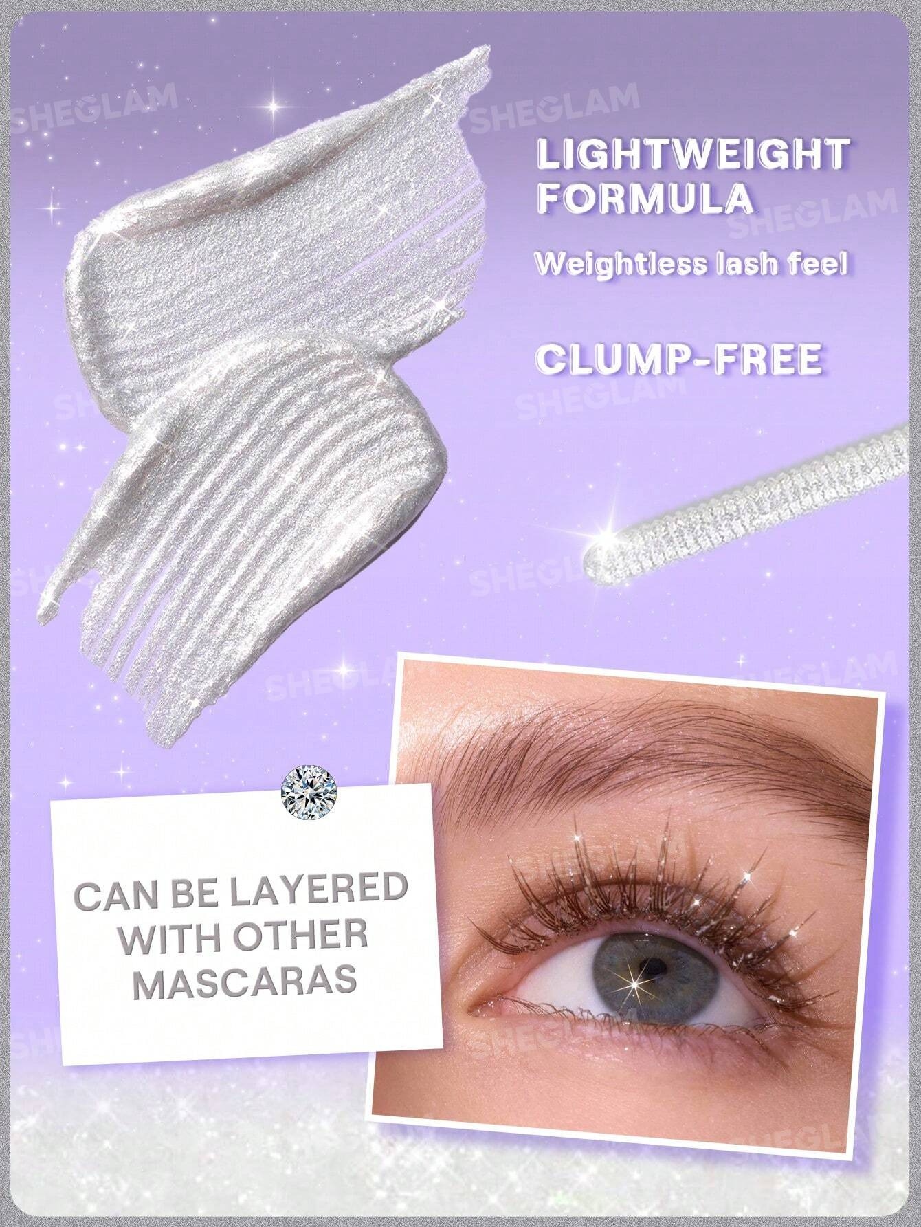 ریمل شاین گلیتری نقره ای شیگلم مدل Crystal Gaze Glitter M... 4 ریمل شاین گلیتری نقره ای شیگلم مدل Crystal Gaze Glitter M... - Image 4