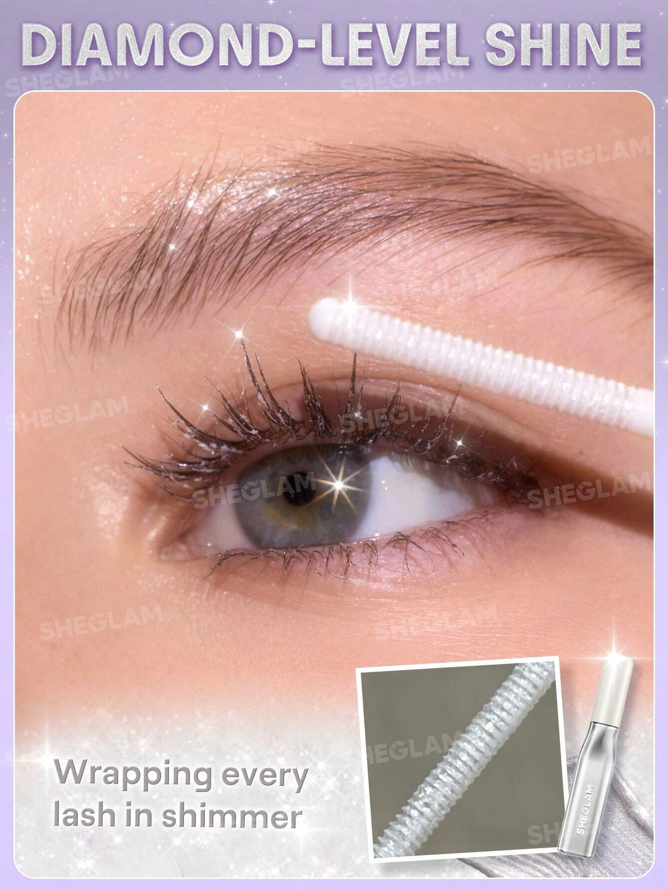 ریمل شاین گلیتری نقره ای شیگلم مدل Crystal Gaze Glitter M... 5 ریمل شاین گلیتری نقره ای شیگلم مدل Crystal Gaze Glitter M... - Image 5