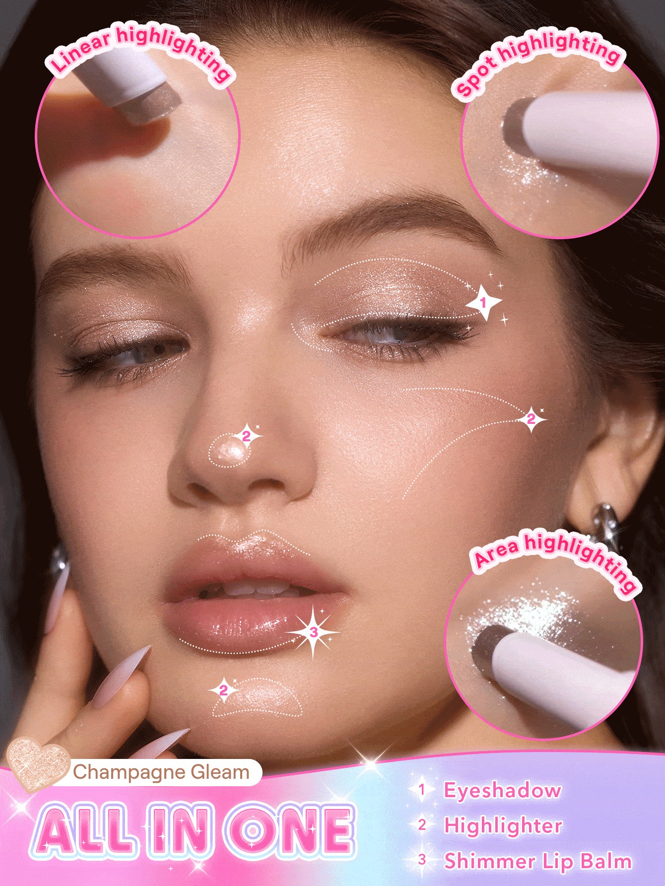 سایه چشم شیگلم Crystal Jelly مدل ژله ای استیکی رنگ Violet... 4 سایه چشم شیگلم Crystal Jelly مدل ژله ای استیکی رنگ Violet... - Image 4