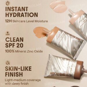 تینت پوست شیگلم Dew Don کرمپودری با SPF20 رنگ Golden - خر... 9 Dew Done Skin Tint With SPF20 Golden 3 تینت پوست شیگلم Dew Don کرمپودری با SPF20 رنگ Golden - خر...