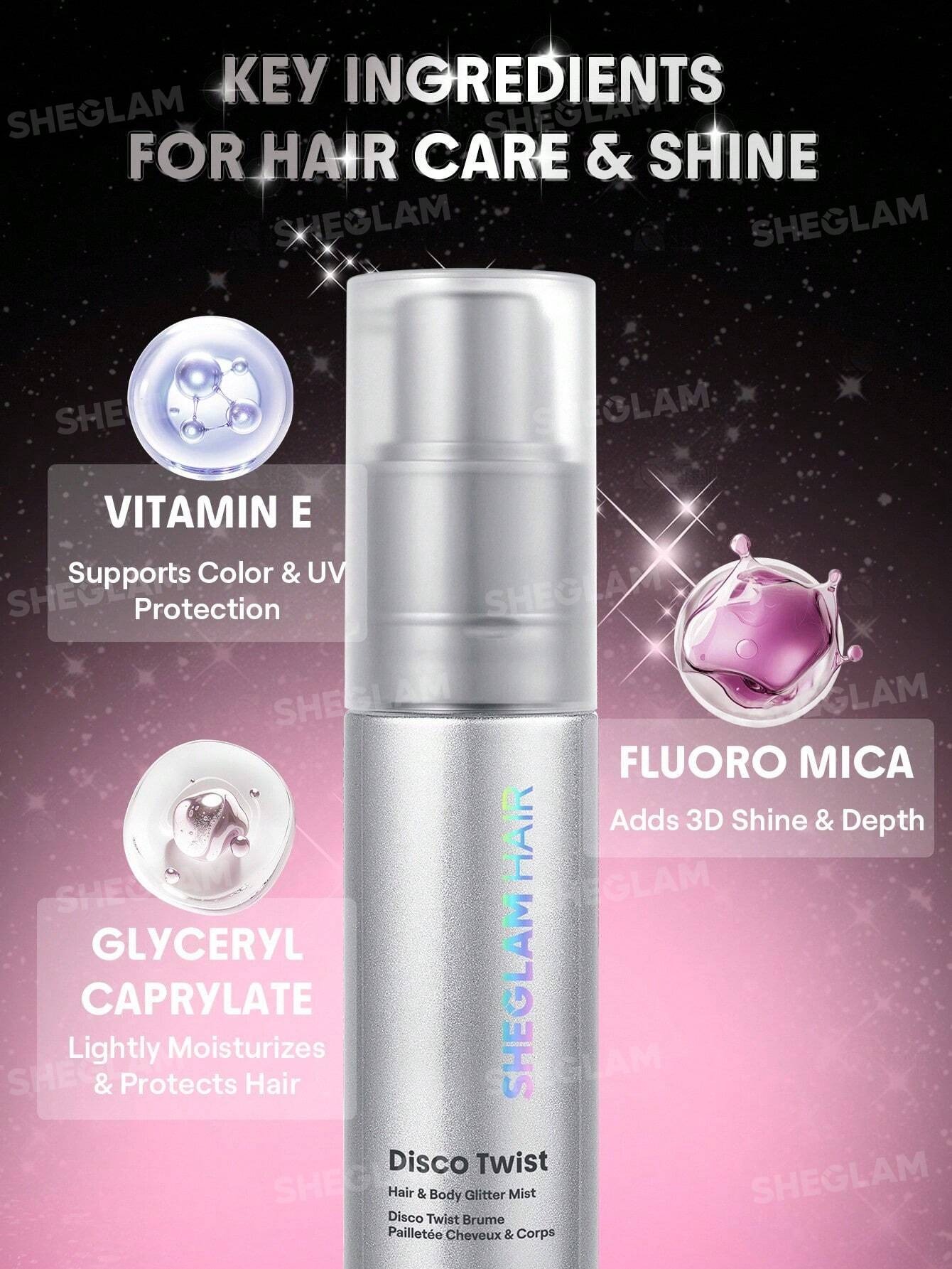 اسپری گلیتر و هایلایتر مو و بدن شیگلم رنگ Dance Queen - خ... 3 اسپری گلیتر و هایلایتر مو و بدن شیگلم رنگ Dance Queen - خ... - Image 3