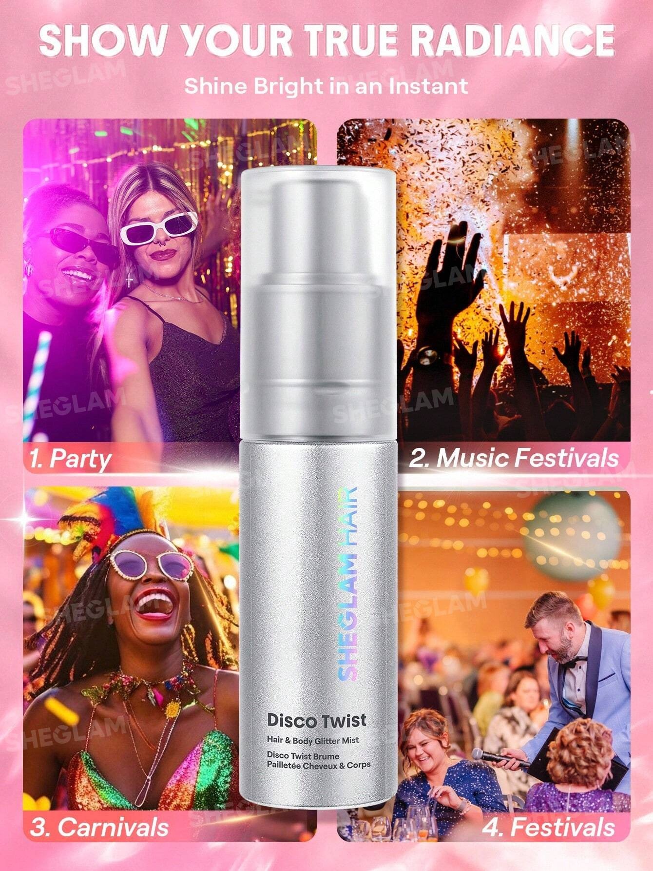 اسپری گلیتر و هایلایتر مو و بدن شیگلم رنگ Dance Queen - خ... 5 اسپری گلیتر و هایلایتر مو و بدن شیگلم رنگ Dance Queen - خ... - Image 5