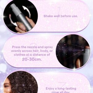 اسپری گلیتر و هایلایتر مو و بدن شیگلم رنگ Dance Queen - خ... 12 Disco Twist Hair Body Glitter Mist Dance Queen 7 اسپری گلیتر و هایلایتر مو و بدن شیگلم رنگ Dance Queen - خ...