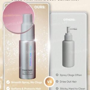 اسپری گلیتر و هایلایتر مو و بدن شیگلم رنگ Star Quality - ... 12 Disco Twist Hair Body Glitter Mist Star Quality 5 اسپری گلیتر و هایلایتر مو و بدن شیگلم رنگ Star Quality - ...