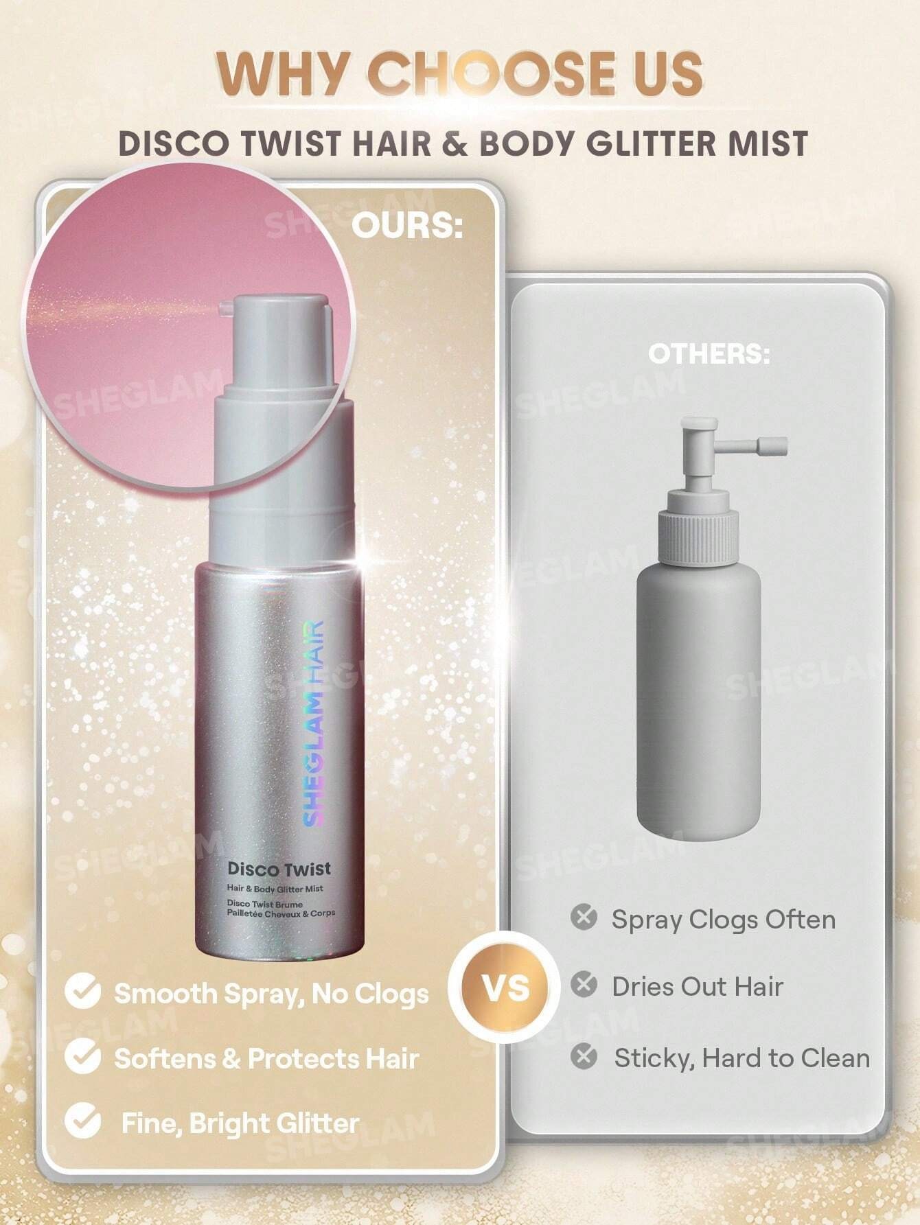 اسپری گلیتر و هایلایتر مو و بدن شیگلم رنگ Star Quality - ... 5 اسپری گلیتر و هایلایتر مو و بدن شیگلم رنگ Star Quality - ... - Image 5