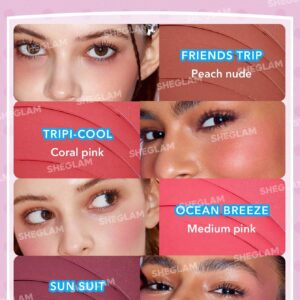 Hello Kitty｜SHEGLAM Coastal Charm Cream Blush Sun Suit 4 رژگونه کرمی شیگلم مدل هلو کیتی رنگ Sun Suit - خرید و بررس...