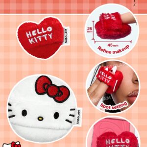 Hello Kitty｜SHEGLAM Cupid Cutie Powder Puff 3 پد پودری شیگلم مدل کیتی ست دو عددی