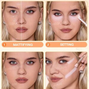 پودر فیکس دوطبقه شیگلم مدل مات و لیفت کننده پوست Transluc... 14 Insta Ready Ultra Fine Blur Lift Setting Powder Duo Translucent 7 پودر فیکس دوطبقه شیگلم مدل مات و لیفت کننده پوست Transluc...