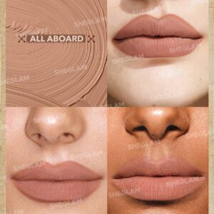 رژلب مایع مات شیگلم مدل All Aboard 7 LIVE TO ROAM EPIC ADVENTURE LIQUID LIPSTICK ALL ABOARD3 رژلب مایع مات شیگلم مدل All Aboard